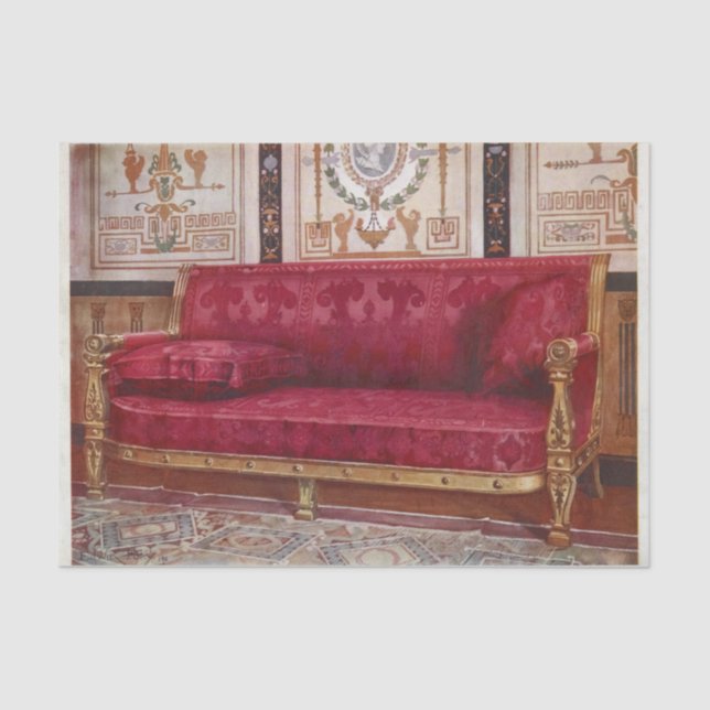 Papel De Seda Carved Gilt Couch por Edwin Foley (Frente )