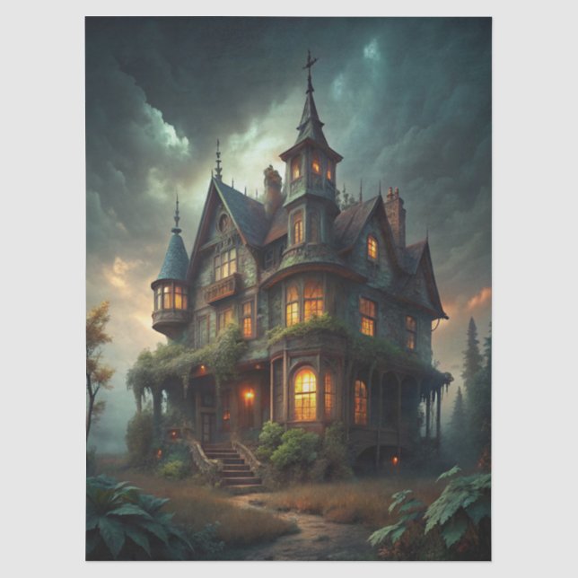 Papel De Seda Casa Assombrada de Fantasia (Frente )