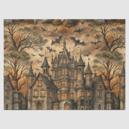Papel De Seda Casa Assombrada Vintage (2)