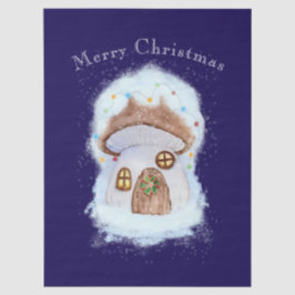Papel De Seda casa de fada de Natal