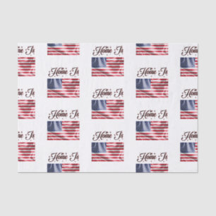 Papel De Seda Casa é bandeira dos Estados Unidos Feliz 4 de julh
