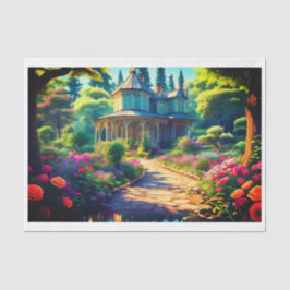 Papel De Seda Casa Vitoriana no bosque