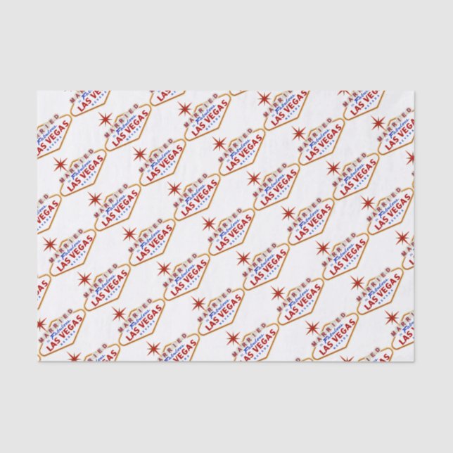 Papel De Seda Casado em Fabuloso Las Vegas, sinal de neon de Nev (Frente )