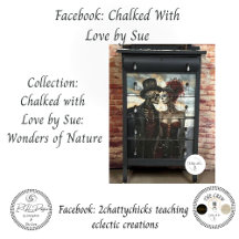 Casal de Esqueletos Decoupage Vitoriano Steampunk 