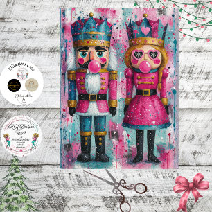 Papel De Seda Casal de Quebra-Nozes Decoupage Bubblegum Royalty