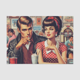 Papel De Seda casal dos anos 50