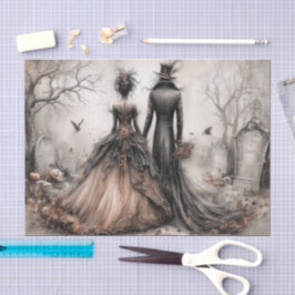 Papel De Seda Casal Gótico Vitoriano Decoupage