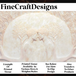 Papel De Seda Casal Marble LGBTQ Apaixonado Esculpindo A Dissoci