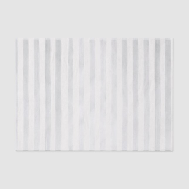 Papel De Seda Casamento Boêmico com Stripes de Cinza Moderna (Frente )