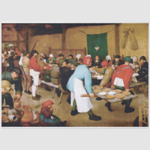 Papel De Seda Casamento Camponês, Pieter Bruegel