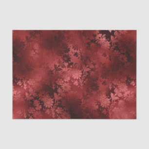 Papel De Seda Casamento Chic Elegant Red Floral