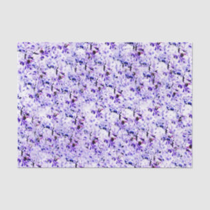 Papel De Seda Casamento com Violetas Elegantes