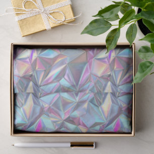 Papel De Seda Casamento de Aniversário Iridescente Metálico Irid