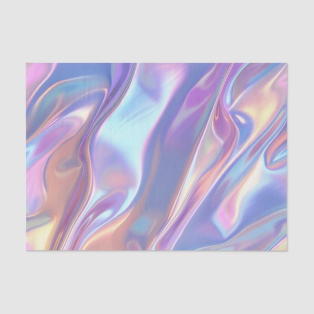 Papel De Seda Casamento de Aniversário Tecido 2 Iridescente (Frente )