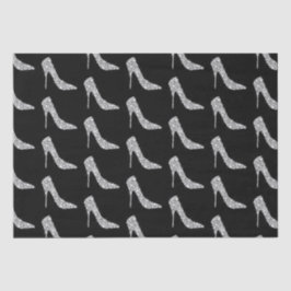 Papel De Seda Casamento de Calçado de Alto Heel com Diamante Bra