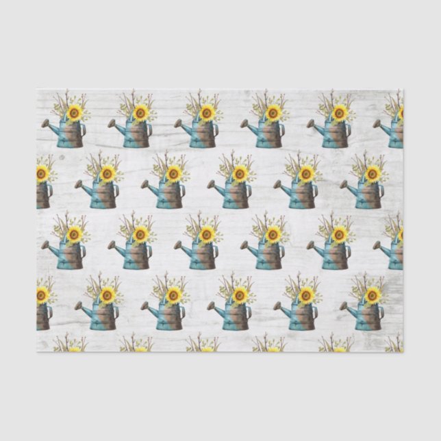 Papel De Seda Casamento de Fazendas de girassol (Frente )