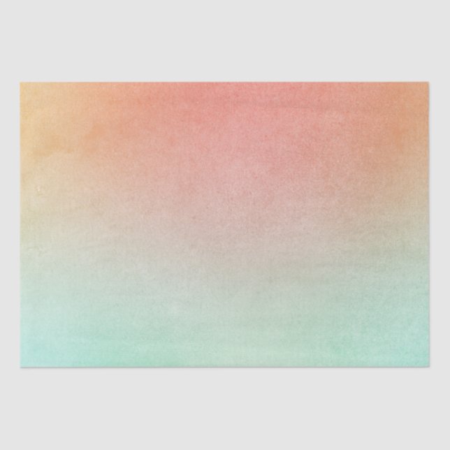 Papel De Seda Casamento de Laranja Pêssego Menta (Frente )