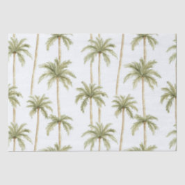 Papel De Seda Casamento de Palmeiras Tropicais