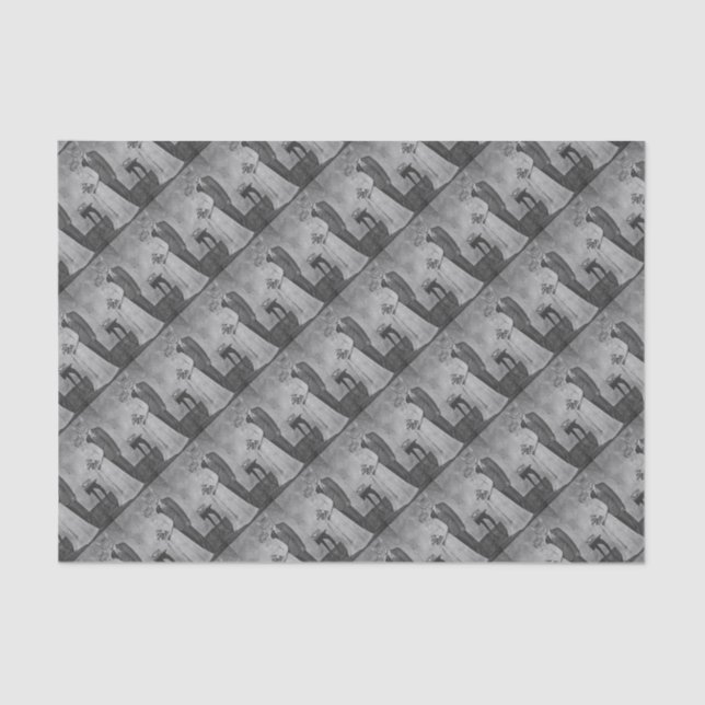 Papel De Seda Casamento do gato (Frente )