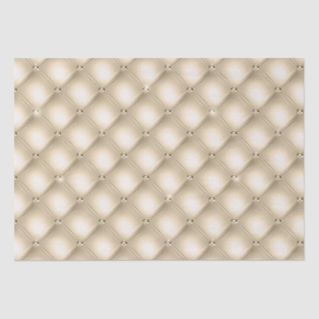 Papel De Seda Casamento Glam Dourado Cream Champagne Diamond Gli (Frente )