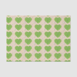Papel De Seda Casamento Irlandês Shamrock Heart