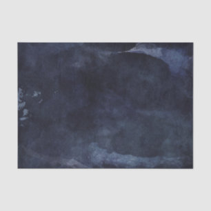 Papel De Seda Casamento Moderno de marinho Azul-Aquarela