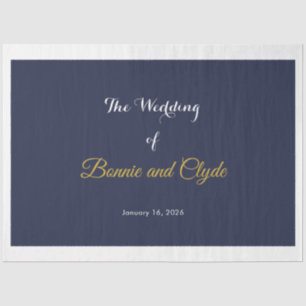 Papel De Seda Casamento Romântico Personalizado 20" x 30"