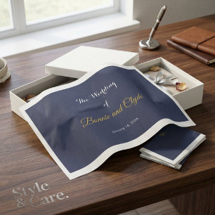 Papel De Seda Casamento Romântico Personalizado 20" x 30"