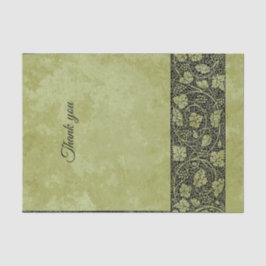 Papel De Seda Casamento Vintage, Folhas de Parreira Vitorianas