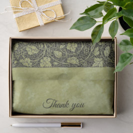 Papel De Seda Casamento Vintage, Folhas de Parreira Vitorianas