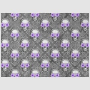 Papel De Seda Cascas de roxo e de girassol, Design 3