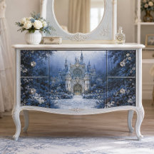 Castelo Azul Decoupage ao Luar