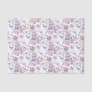 Papel De Seda Castelo Branco do Livro de Pop de Fairytale