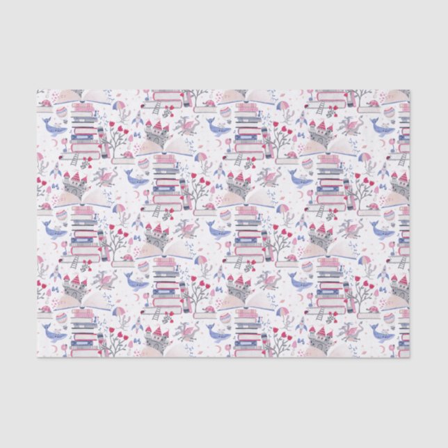 Papel De Seda Castelo Branco do Livro de Pop de Fairytale (Frente )