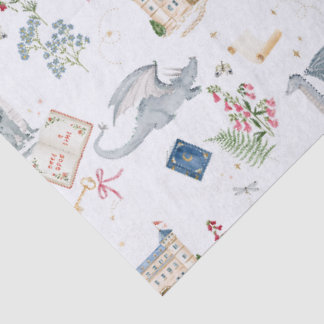 Papel De Seda Castelo Caprichoso Dragão história para dormir