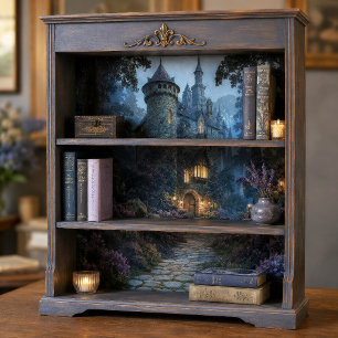 Papel De Seda Castelo de Fantasia com Torre de Pedra Decoupage