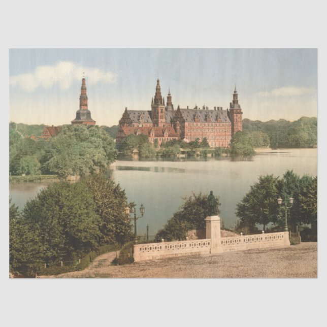 Papel De Seda Castelo de Fredericksborg mim, Copenhaga, (Frente )