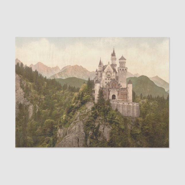 Papel De Seda Castelo de Neuschwanstein, Baviera, Alemanha (Frente )
