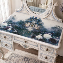 Castelo Decoupage Azul Nebuloso