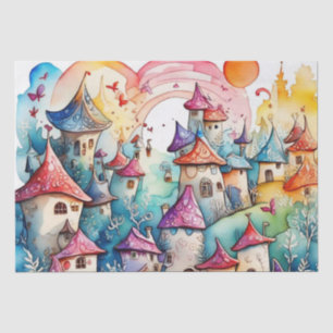 Papel De Seda Castelo mágico da Terra Fairyland