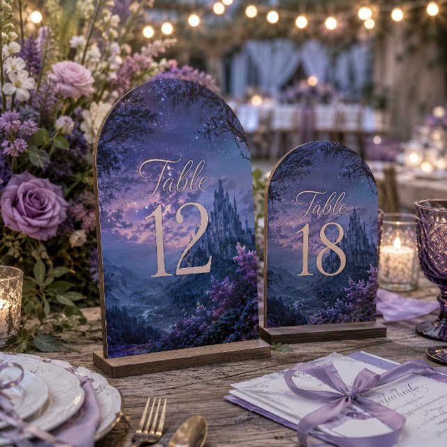 Papel De Seda Castelo Val Floral Roxo Estrelado Gótico (Criador carregado)