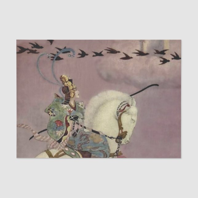 Papel De Seda “Castelos no Ar” por Thomas Mackenzie (Frente )