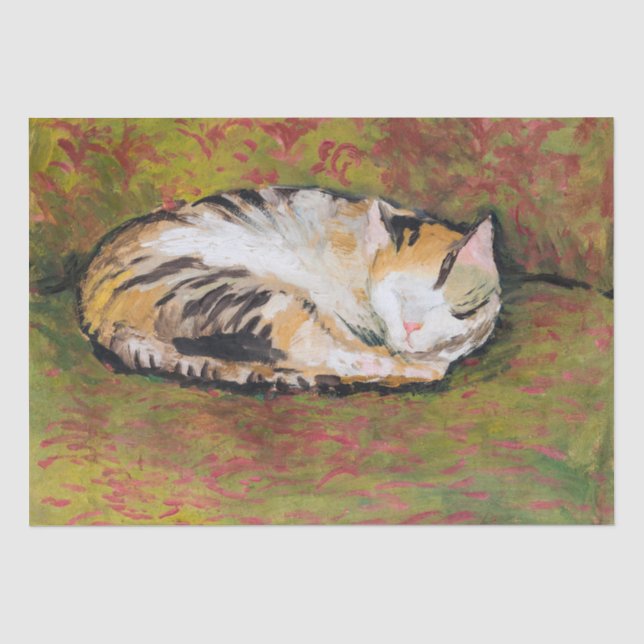 Papel De Seda Cat, agosto Macke Tissue Paper (Frente )