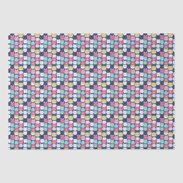 Papel De Seda Cat Art | Facas de Gato Cuto (Frente )