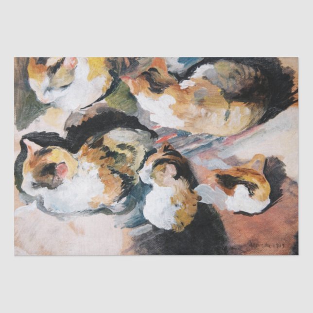 Papel De Seda Cat, August Macke (Frente )