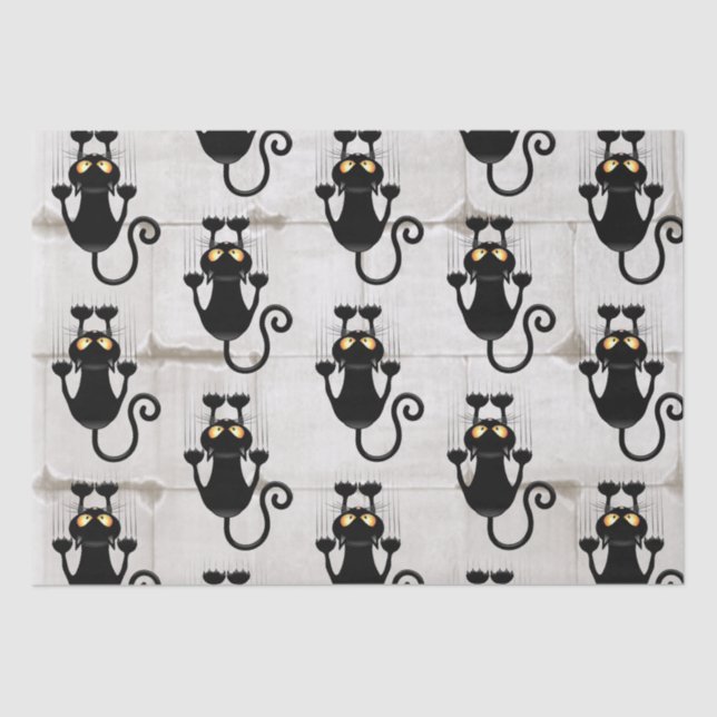 Papel De Seda Cat Caindo no personagem de desenho animado da div (Frente )