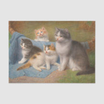 Cat e Kittens Wilhelm Schwar Art