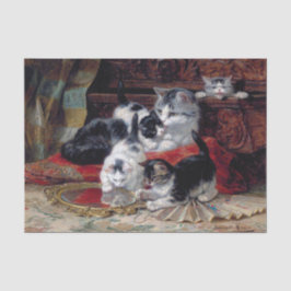 Papel De Seda Cat & Kittens ・ Henriette Ronner-Knip (1821-1909)