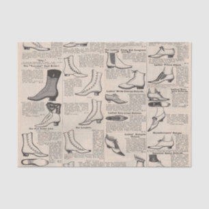 Papel De Seda Catálogo de propaganda de Calçado antigo
