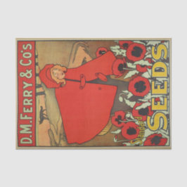 Papel De Seda Catálogo de Sementes de Vintage, D.M. Ferry Seeds